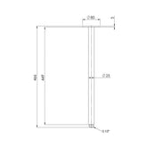 Phoenix Vivid 450mm Round Shower Ceiling Arm Brushed Carbon